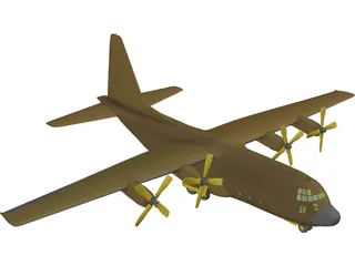 Lockheed C-130 Hercules 3D Model