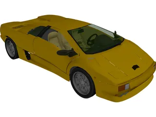 Lamborghini Diablo (1990) 3D Model