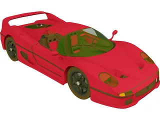 Ferrari F50 (1995) 3D Model