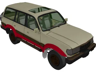 Toyota Land Cruiser (1980) 3D Model