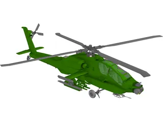 Boeing AH-64 Apache 3D Model