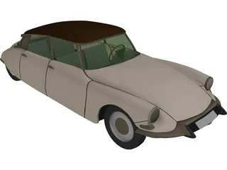 Citroen DS19 (1966) 3D Model
