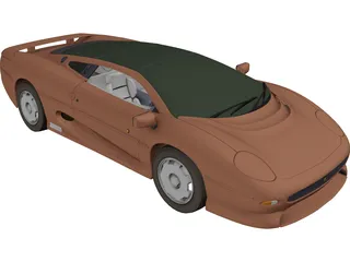 Jaguar XJ220 3D Model