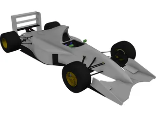 F1 Jordan 191 3D Model
