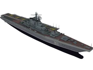 Kiev Russian Aircraft Carrier 3D Model