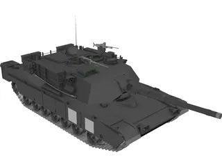 M1A2 Abrams 3D Model