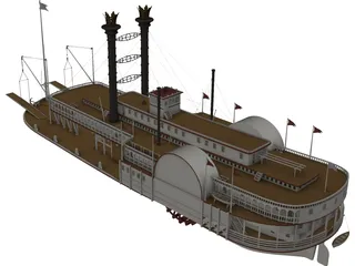 Mississippi Queen 3D Model