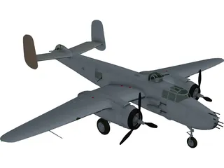 North American B-25J Mitchell 3D Model