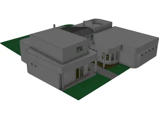 House One And Half Story 3D Model