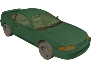 Ford Mustang GT (1994) 3D Model