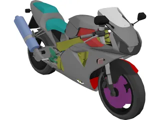 Honda CBR 959RR 3D Model