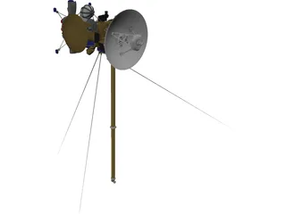 Cassini Probe Spacecraft 3D Model