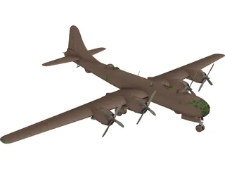 Boeing B-29 Superfortress 3D Model