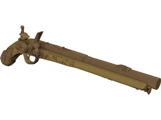 Doglock Handgun XVIII 3D Model