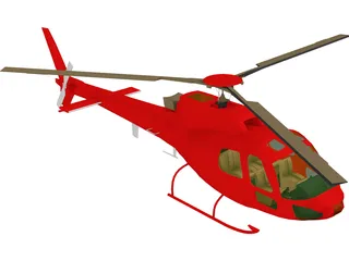 Eurocopter AS-350 Ecureuil 3D Model