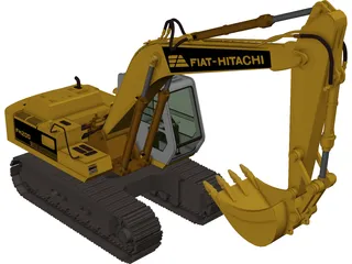 Excavator Fiat Hitachi FH200 3D Model