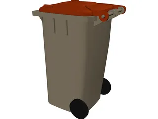 Garbage Can 3D Model