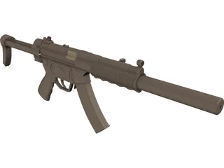 Heckler And Koch MP5 3D Model