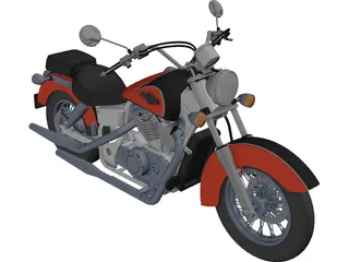 Honda Shadow UT 1100 Ace 3D Model