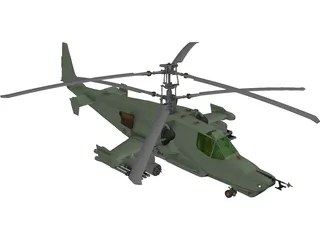 Kamov Ka-50 Hokum 3D Model