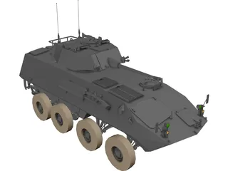 Lav 25 Piranha 3D Model