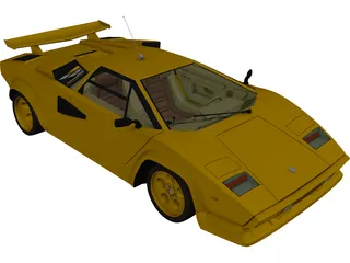 Lamborghini Countach (1978) 3D Model