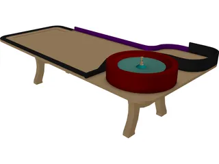 Roulette Table 3D Model