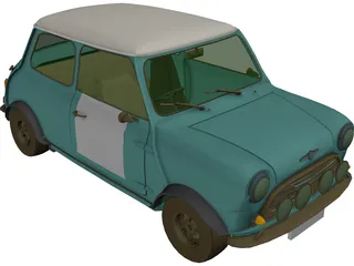 Mini Cooper S (1964) 3D Model