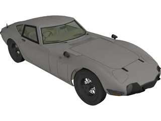 Toyota 2000GT (1967) 3D Model