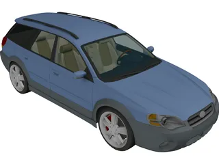 Subaru Outback Wagon (2005) 3D Model