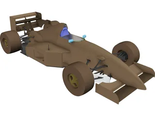 F1 Tyrrell Yamaha (1994) 3D Model