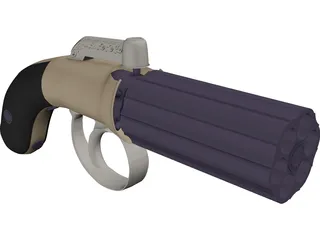 Pepperbox 45 3D Model