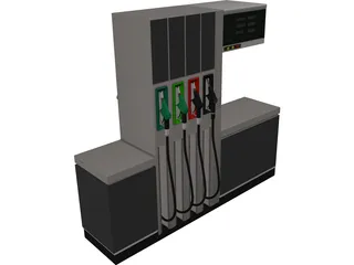 Petrol Pump 3D Model