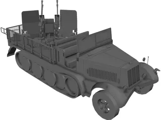 SDKFZ 7/1 3D Model