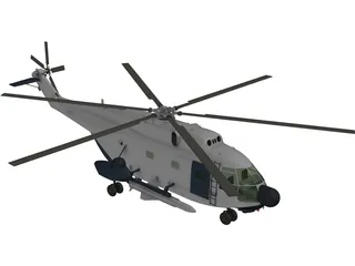 Aerospatiale SA 321 Super Frelon 3D Model