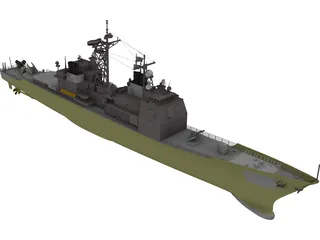 Valley Forge Ticonderoga Class 3D Model