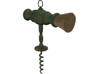 Victorian Corkscrew 3D Model