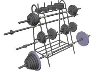 B Weight Lifting Senior (30 mm) 3D Model