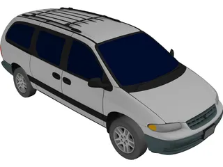 Plymouth Grand Voyager (1996) 3D Model