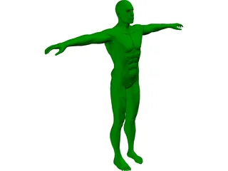 Swimmer 3D Model