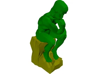 Thinker 3D Model