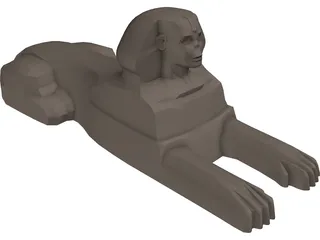 Egyptian Sphinx 3D Model