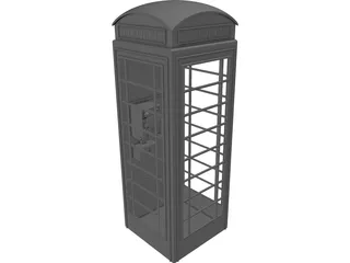 Telephone Booth 3D Model