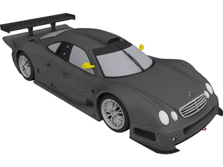 Mercedes-Benz CLK GTR (1998) 3D Model