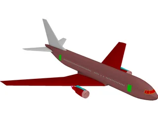 Boeing 767-200 3D Model