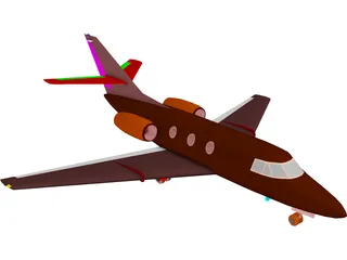 Dassault Falcon 100 3D Model