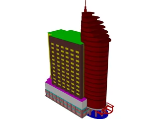 Building Office 3D Model
