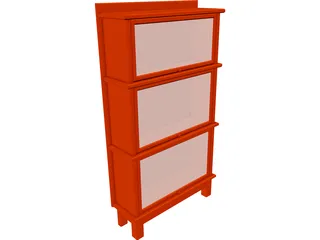 Bookcase 3D Model