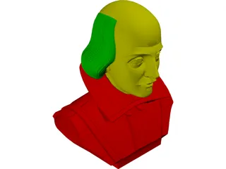 William Shakespeare 3D Model