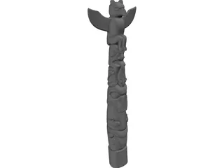 Totem Pole 3D Model